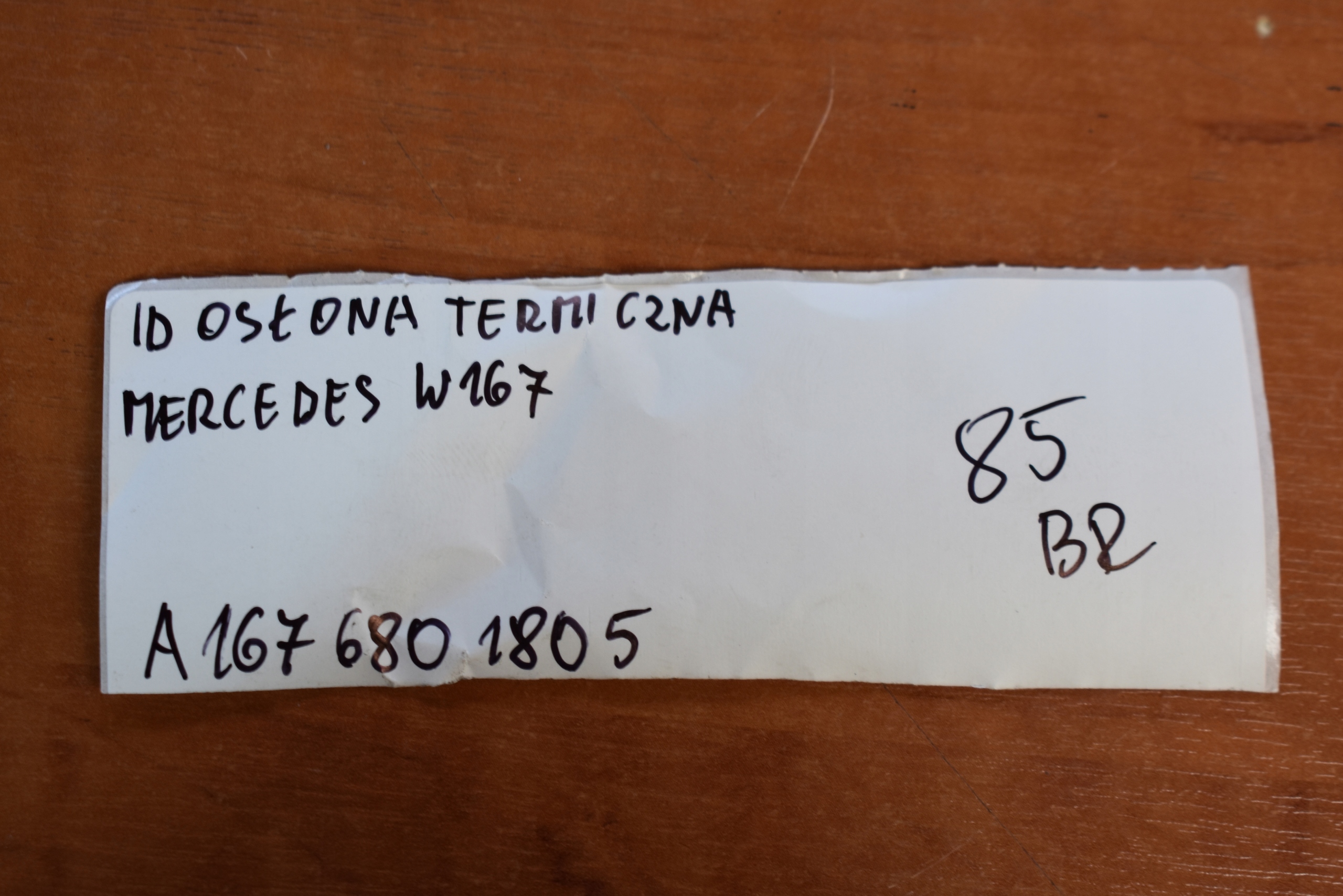 IDEALNA Blende Abdeckung TERMICZNA MERCEDES W167 1