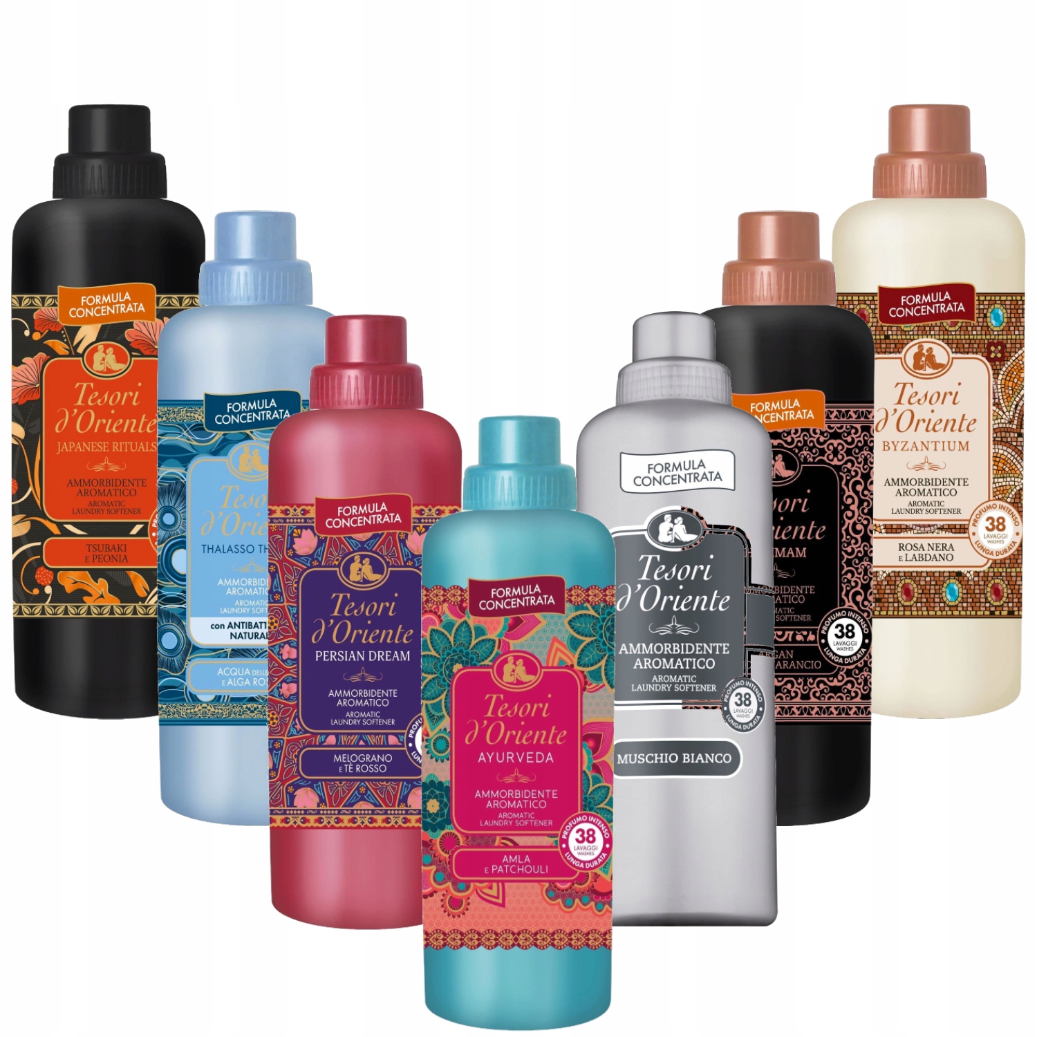 7x760 Ml Tesori d'Oriente 7 parfémovaný tekutý koncentrát pro oplachování tkanin