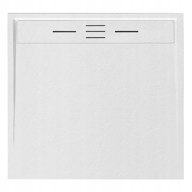 Brodzik Prysznicowy Struktura Kamienia Kwadratowy Deko Biały 100x100 CM