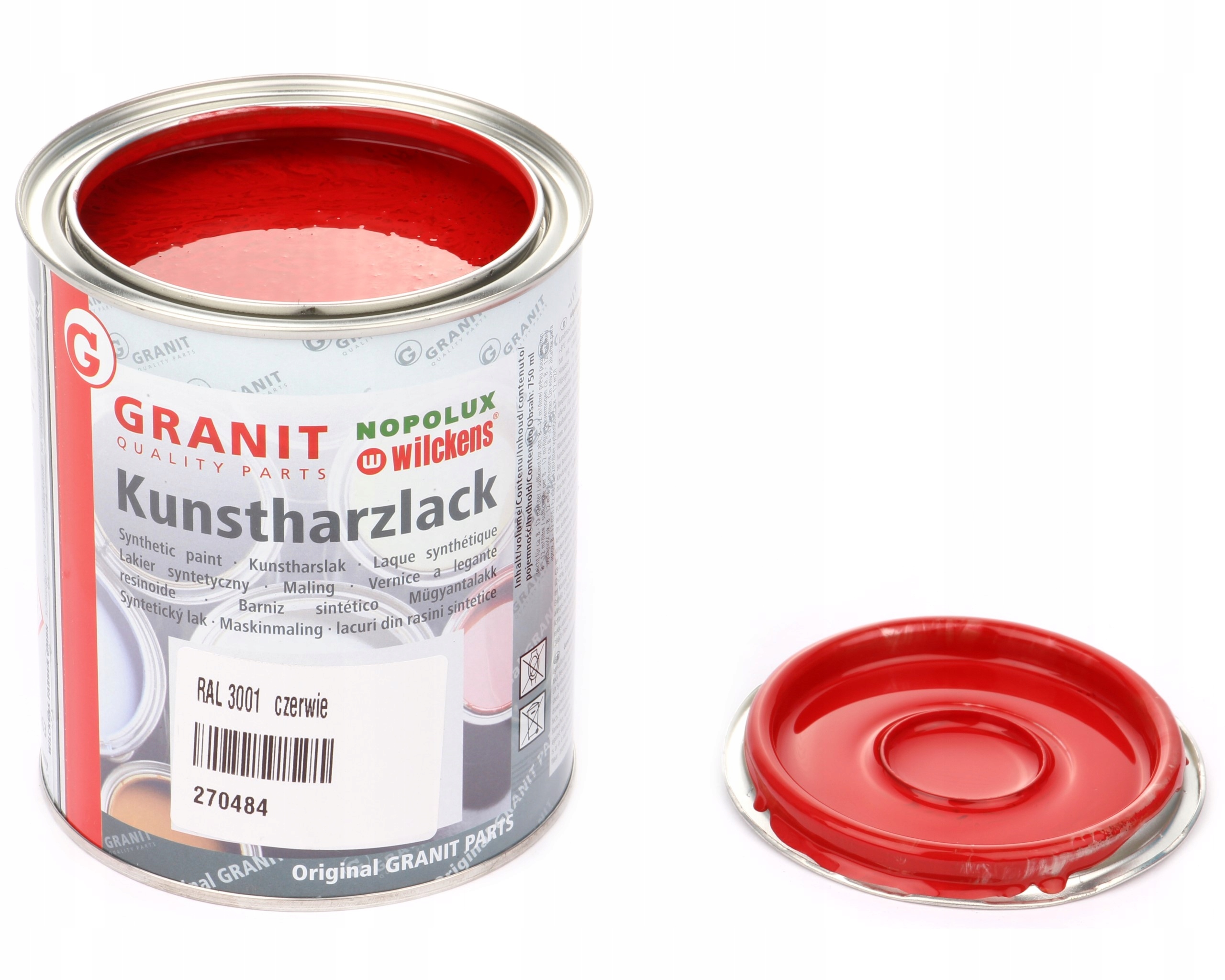 lak, barva strojů RAL3001 2,5l Wilckens Granit