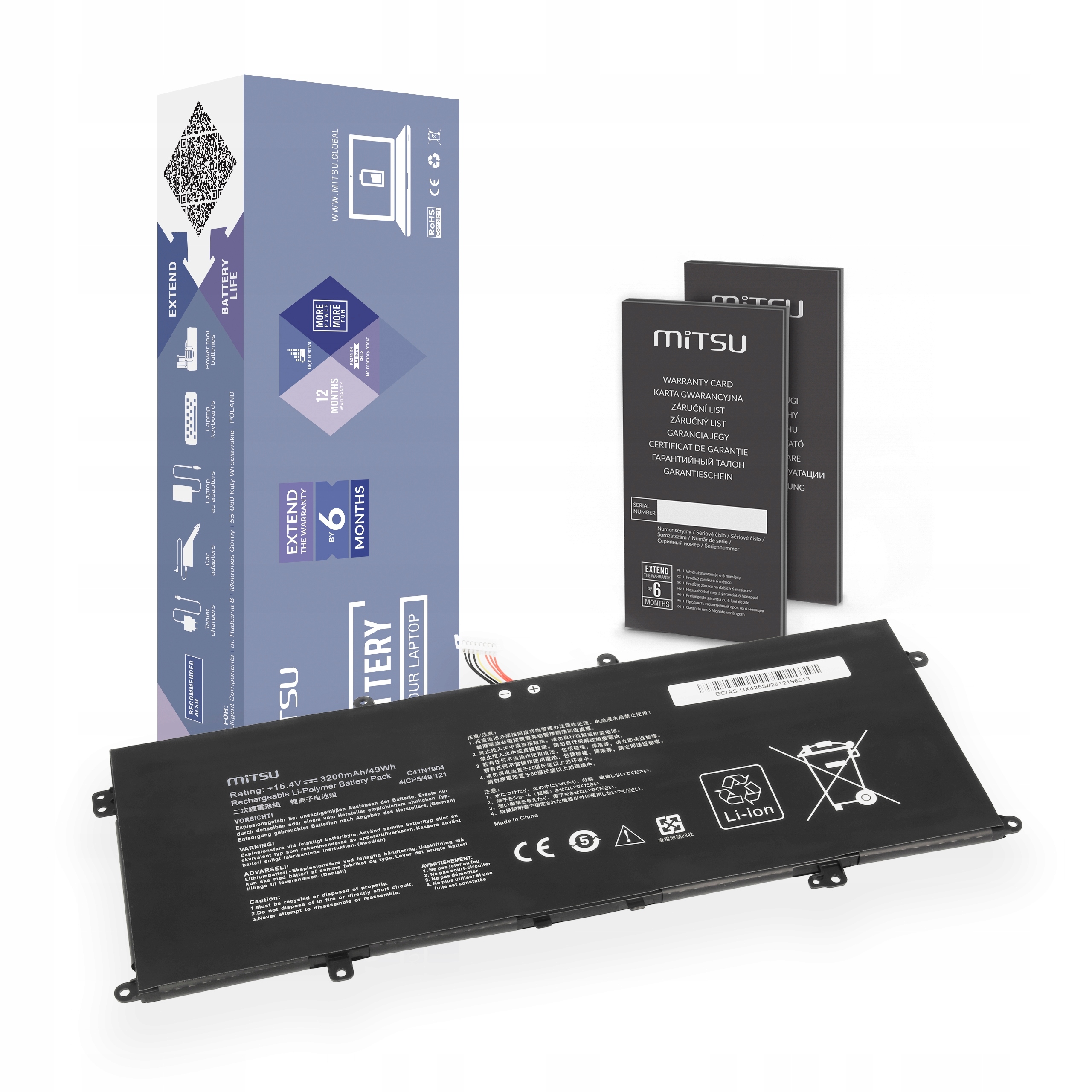 Bateria do Asus C41N1904 UM425U UX425E UX435E UM325 UX363 UX393 S435 UX325E