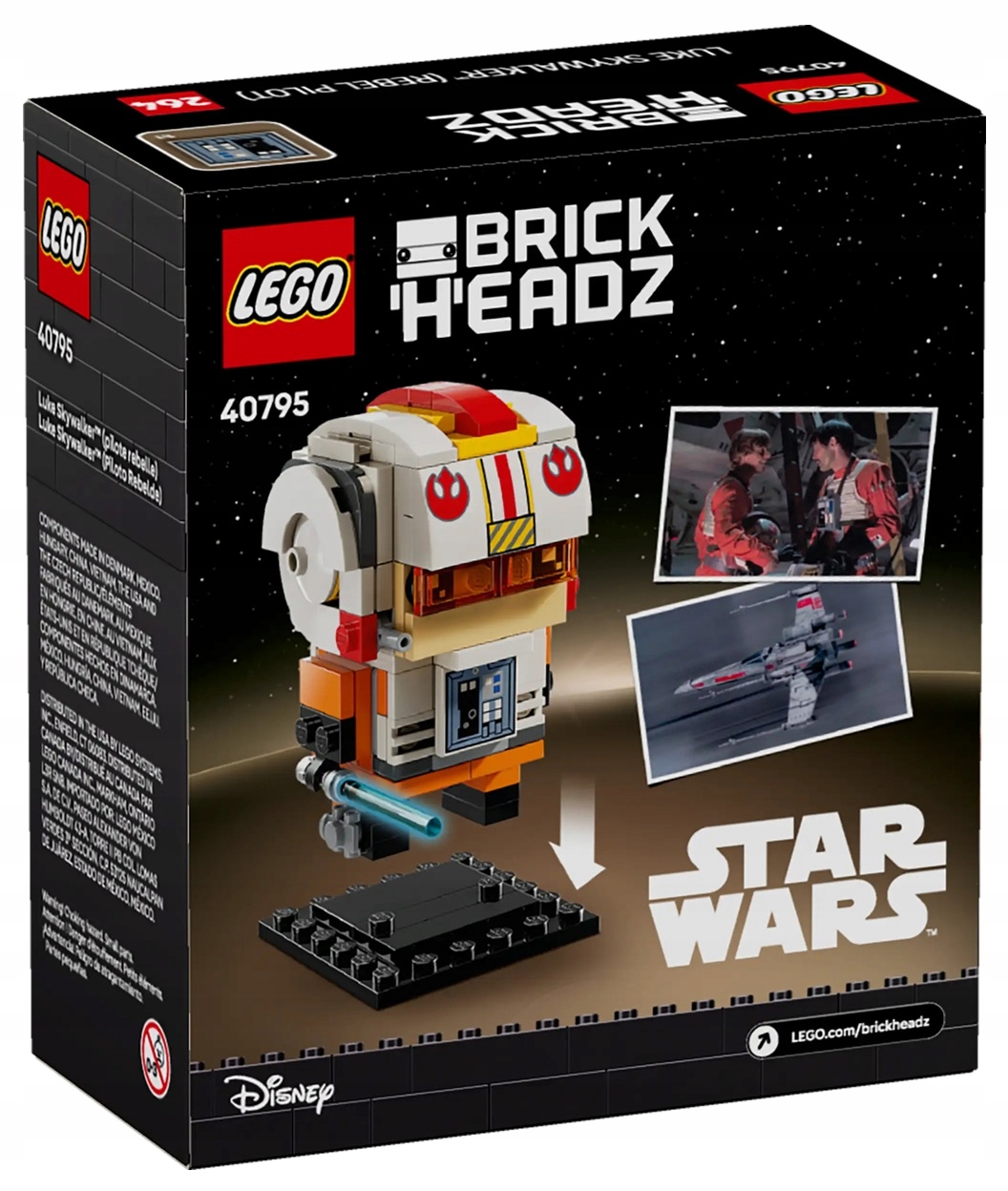 Lego BrickHeadz Star Wars Klocki Gwiezdne Wojny 40795 Luke Skywalker