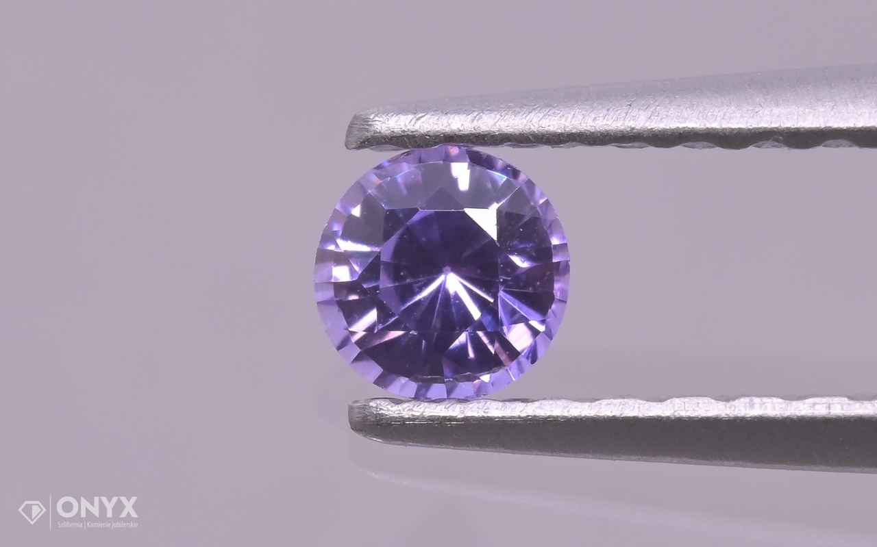 Fazetovaný safír kulatý fi 3 mm