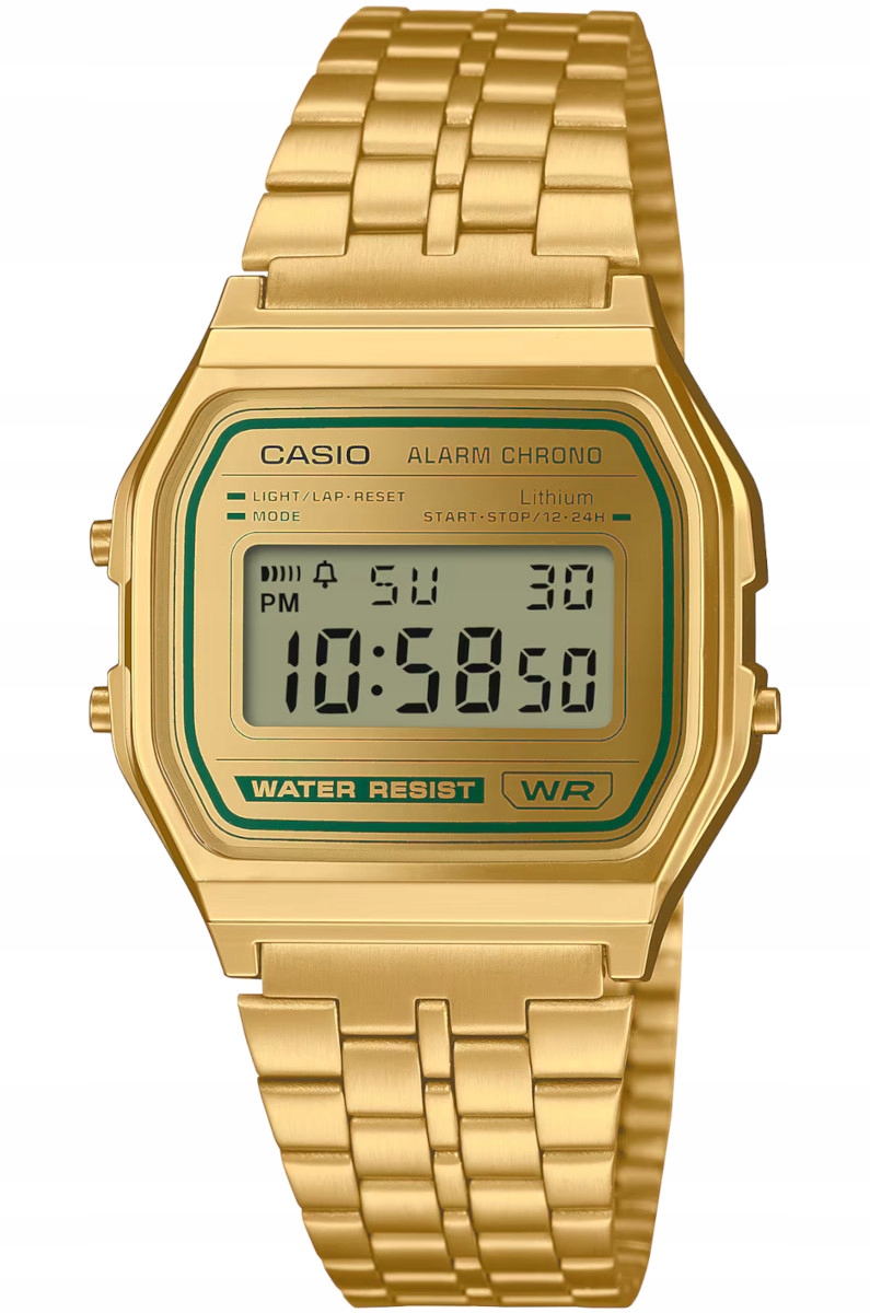Zlaté hodinky Casio Vintage A158WEGV Retro Gwar.3+3L Zibi Gravírování bonus