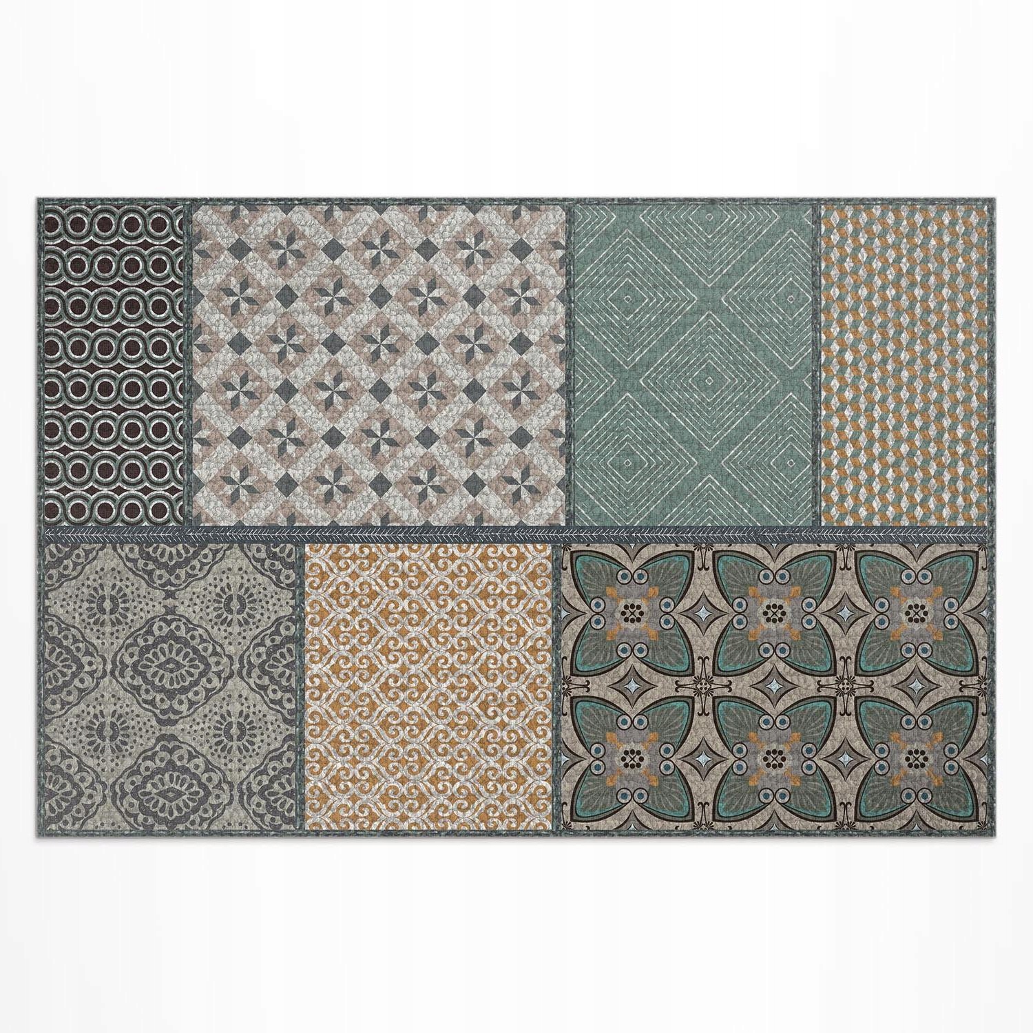 Vinylový koberec na terasu Balkón Rôzne textúry imitácia tkaniny 180 x 120 cm