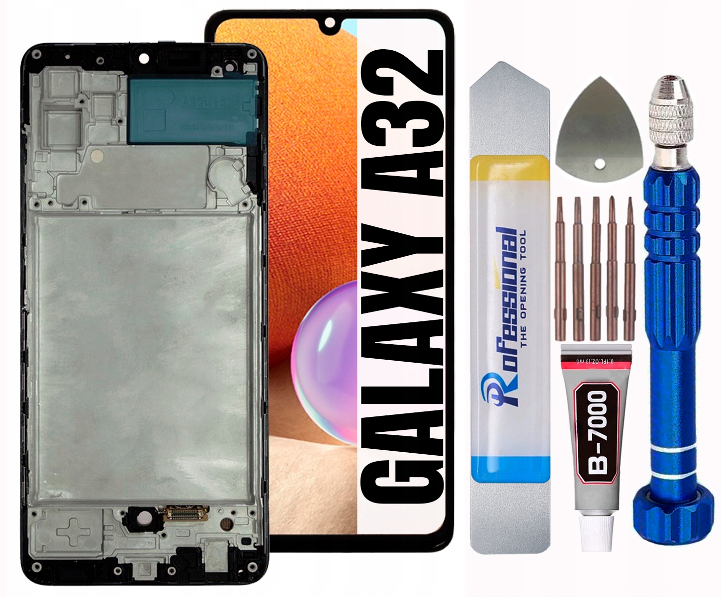 Displej Pro Samsung Galaxy A32 Plná Velikost 6,4" Oled LCD Rámeček