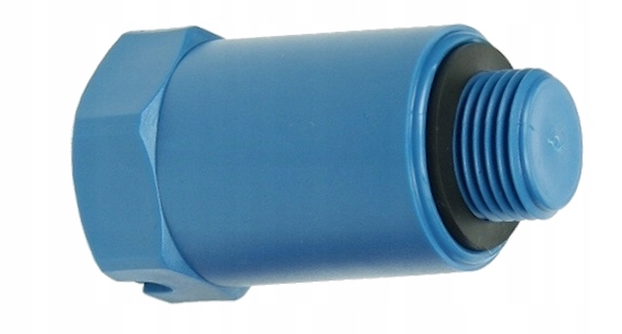 KOREK DO PRÓB SZCZELNOŚCI 1/2" NIEBIESKI SOLIDNY DO PRÓB CIŚNIENIA RURY