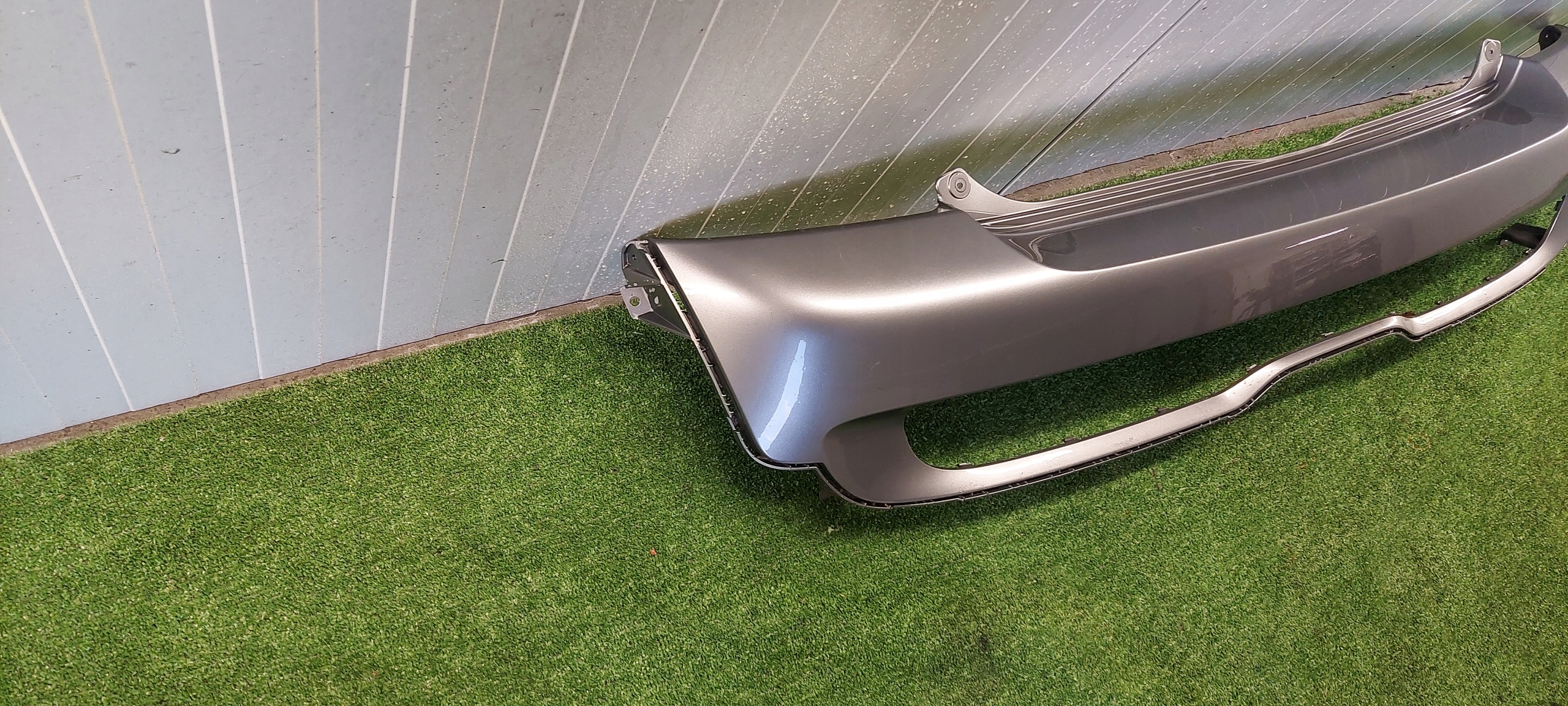 bumper rear part MINI COOPER S R56 R57 7147886 LAK: DARK SILVER 871