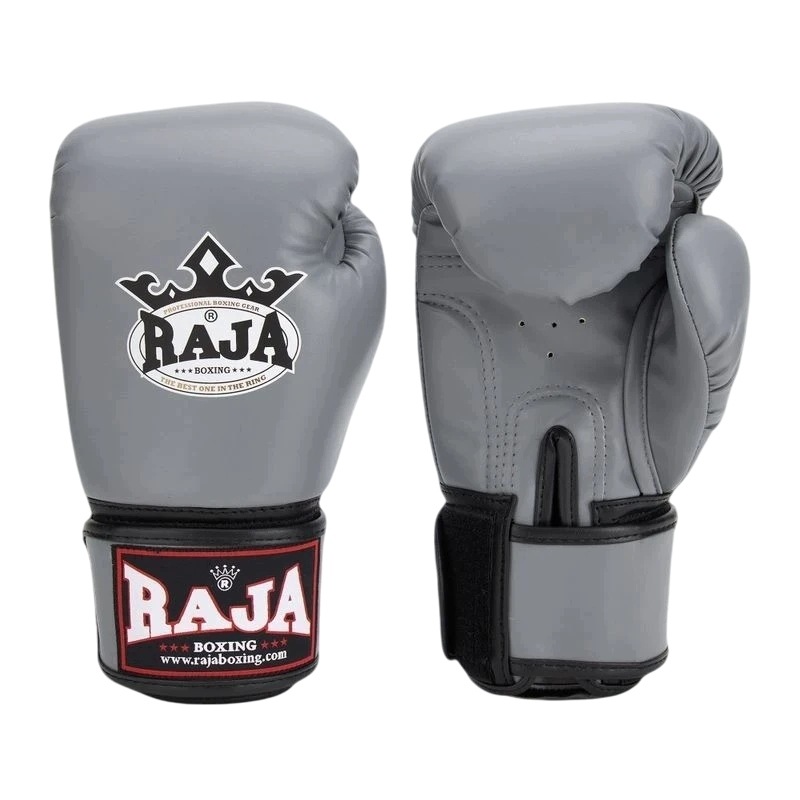 Rękawice Bokserskie Raja Standard Synthetic Leather 12OZ Szary