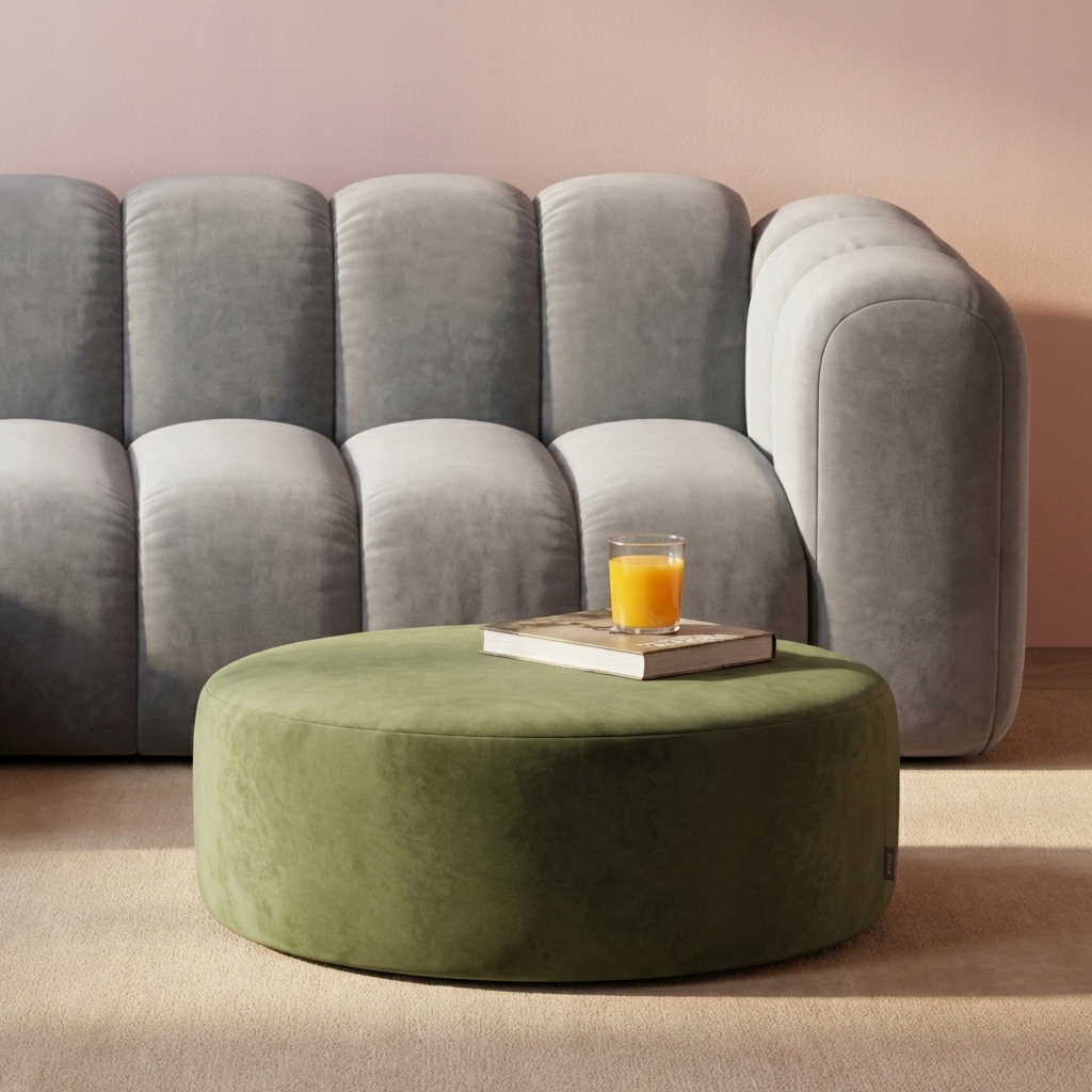 Puf Lovely velký – moderní Taburet stolek sedák