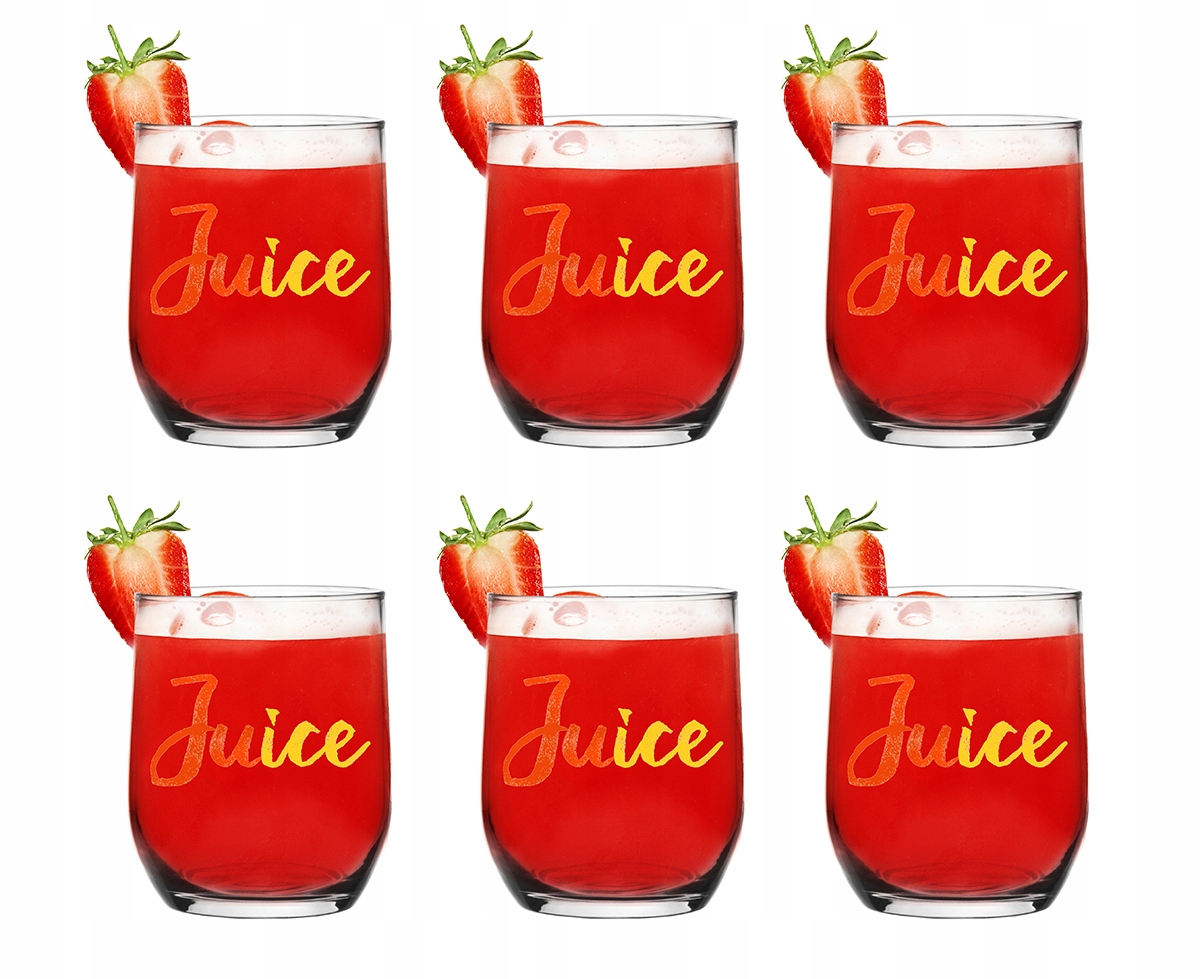

6x Szklanki Do Soków 300 ml, Soki, Napoje