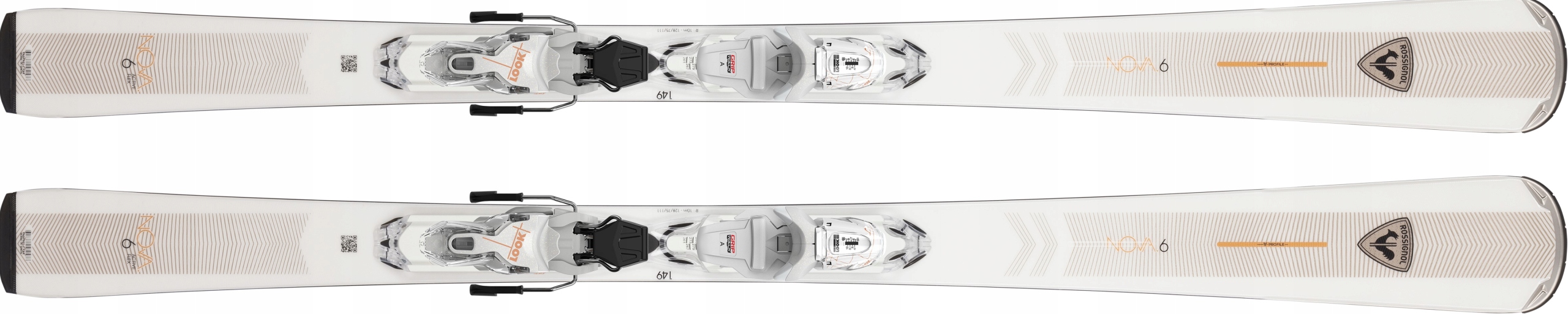 Narty Rossignol Nova 6 Biała 142cm Damskie