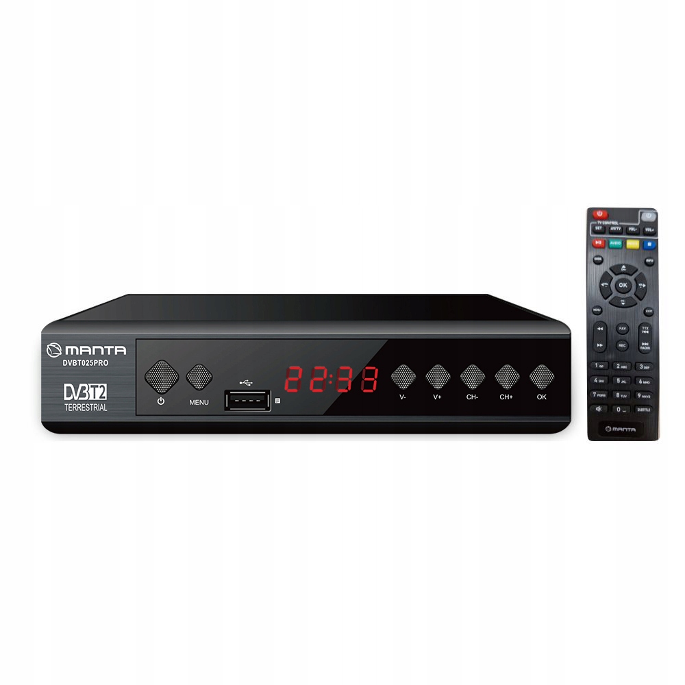 Tuner Dekoder DVBT2 Dvbt 2 Tv naziemnej Hevc H.265 Hdmi Pvr Epg FullHD Usb