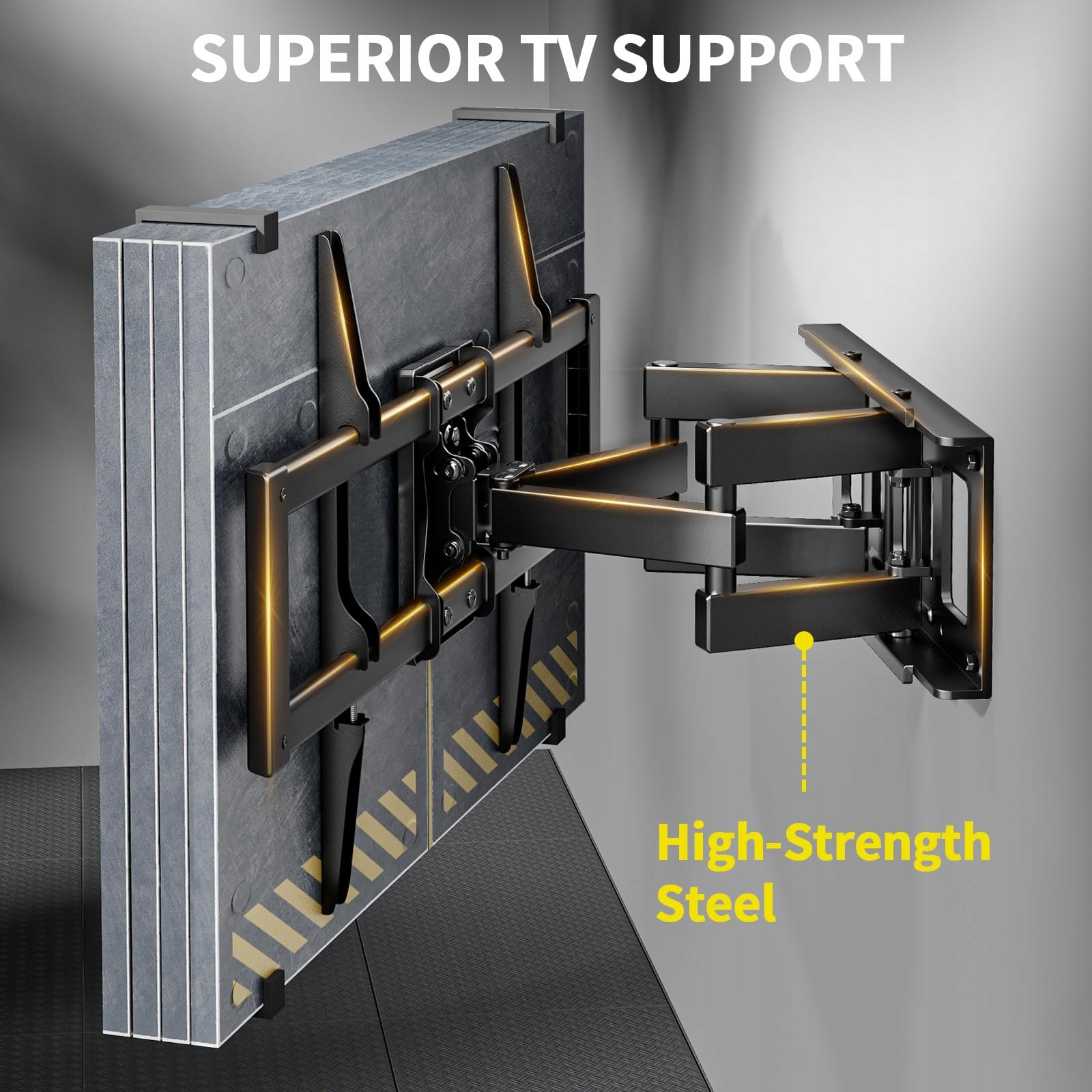 ALPHAMOUNT TV Wall Mount 37-75" Tilt 45kg VESA 200x100-600x400 Wersja 2 — miniatura 2