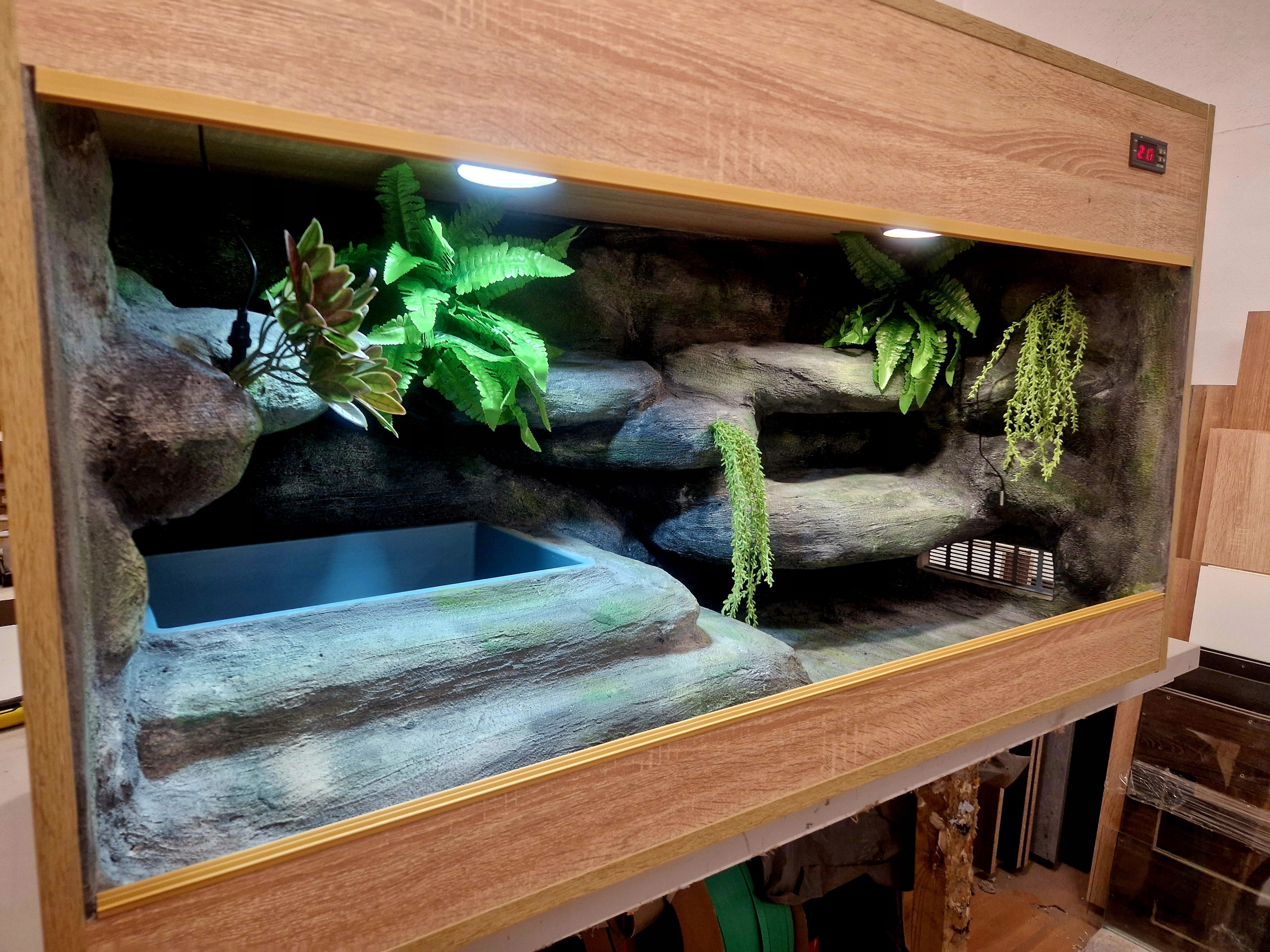 Tropické Terárium Pro Hada Na Objednávku 120x40x52 Splátky 0% Vybavení