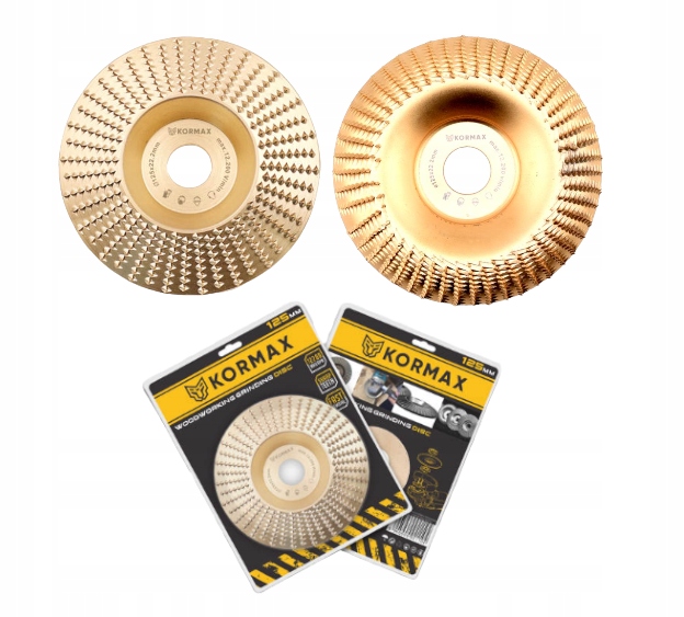 Zestaw dwóch tarników do drewna 125mm płaski + wypukły Kormax Marka Kormax