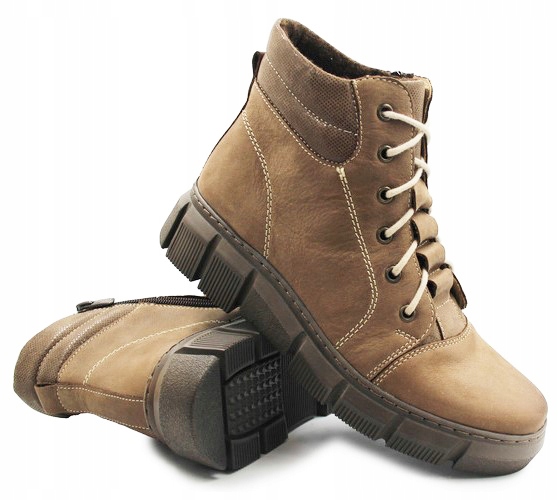 Dámské zimní kozačky Helios 562 Béžová 37