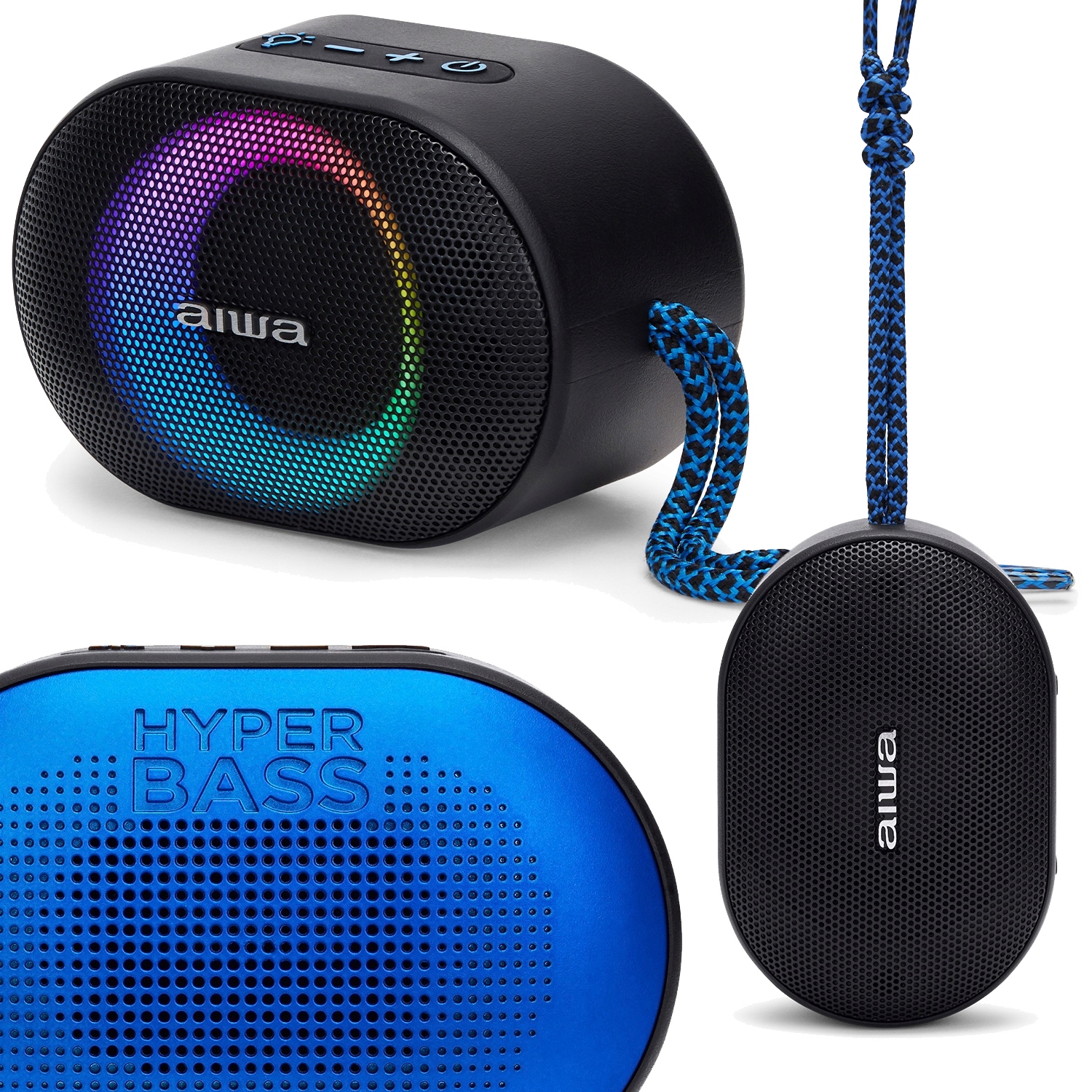 Mobilní Reproduktor Aiwa BST-330 Bluetooth 5.0 10W IPX6 Tws Modrý