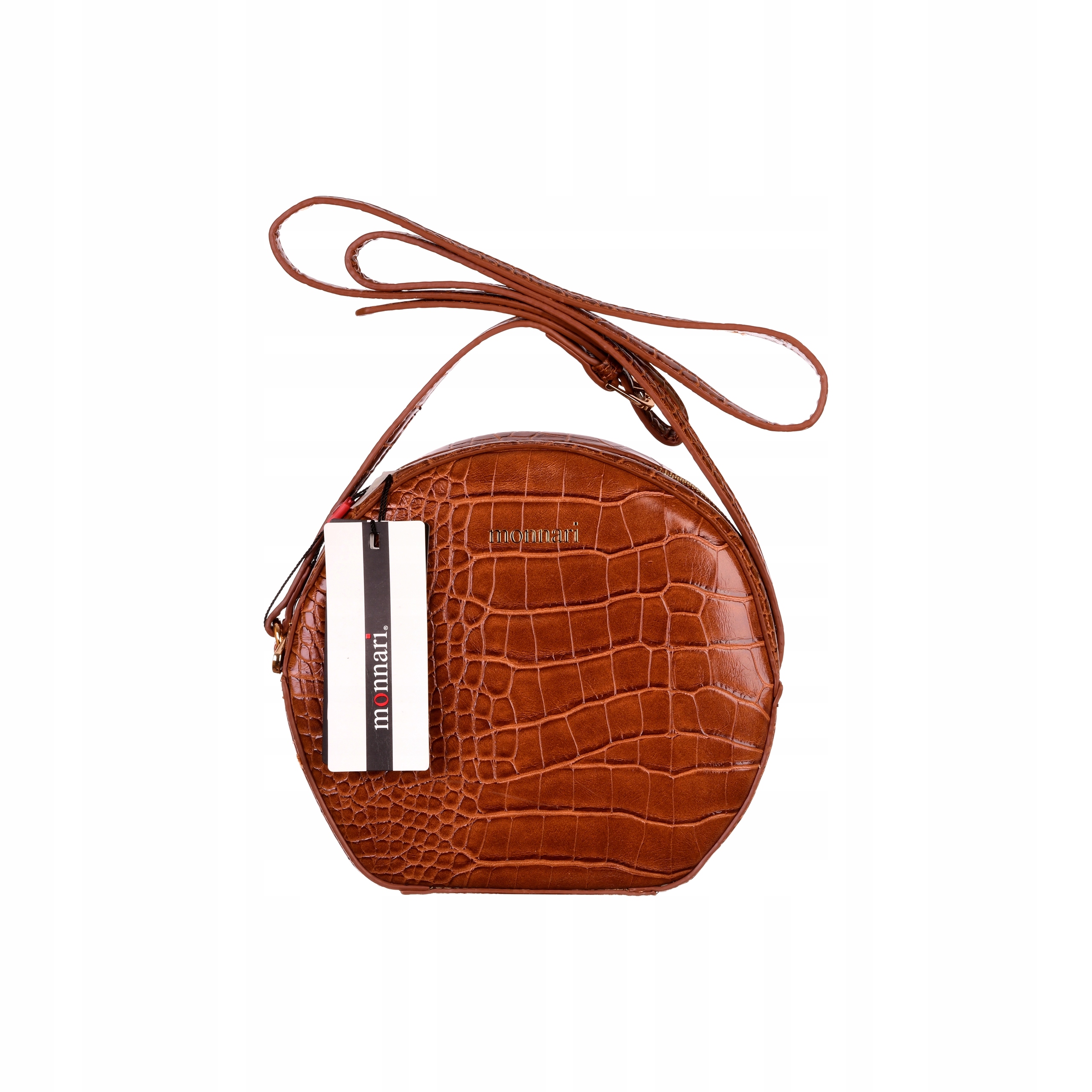 Torebka MONNARI Listonoszka Logo Na Ramię Okrągła Materiał dominujący skóra ekologiczna