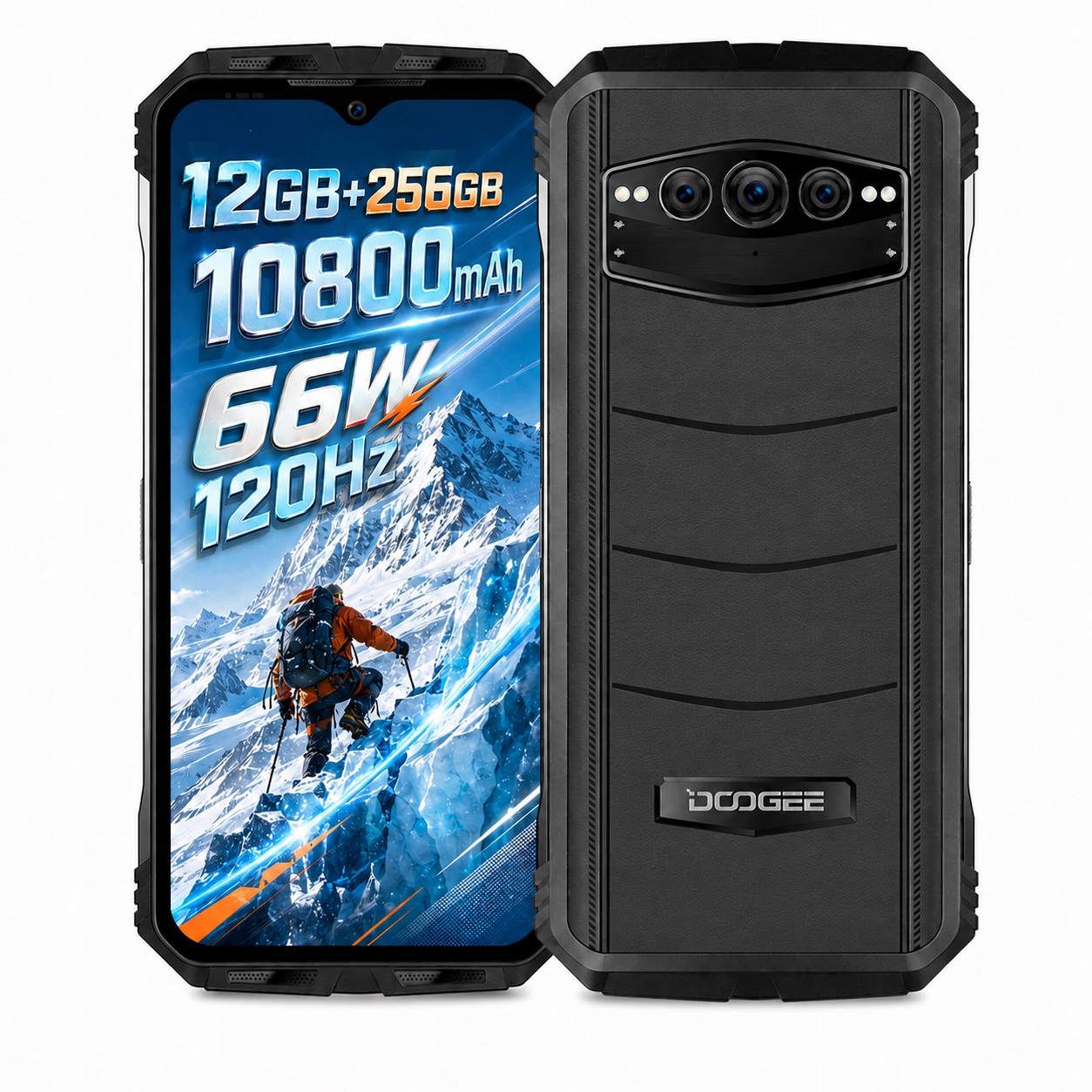 Smartfón Doogee S100 12 256 Gb 4G (lte) Dual Sim 10800mAh/GPS/WIFI/66W/120Hz