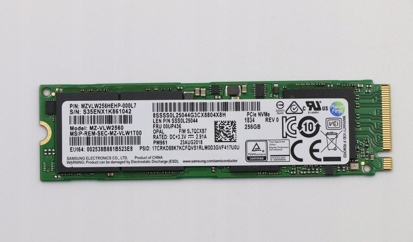 Lenovo Memory Ssd 256GB M.2 PCIe3x4