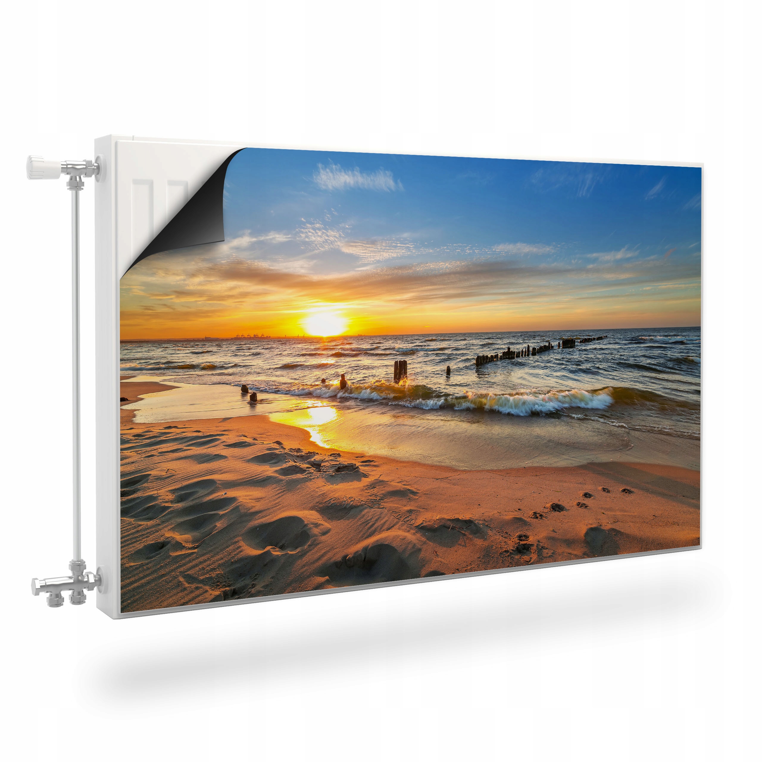 Maskovač Na Radiátor Magnet Západ Slunce Pláž Moře Krajina 120x60
