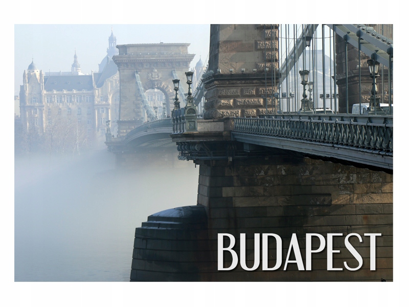 

Budapeszt Most Mgła Magnes na lodówkę