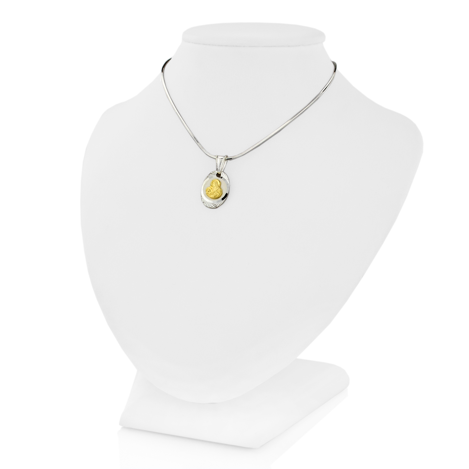 SREBRNY MEDALIK 925 łańcuszek Chrzest GRAWER Kod producenta medalik