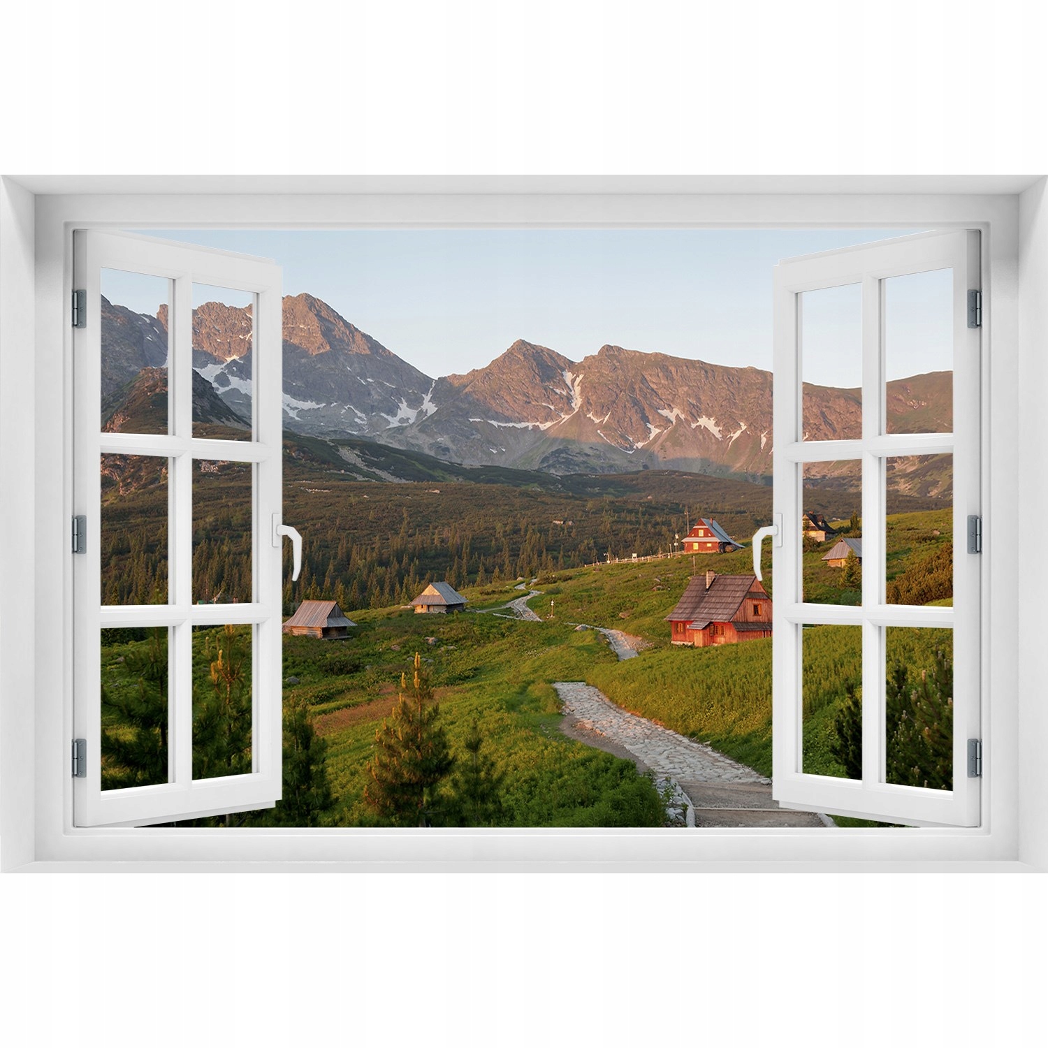 

Samoprzylepna Naklejka na ścianę Polana w Tatrach