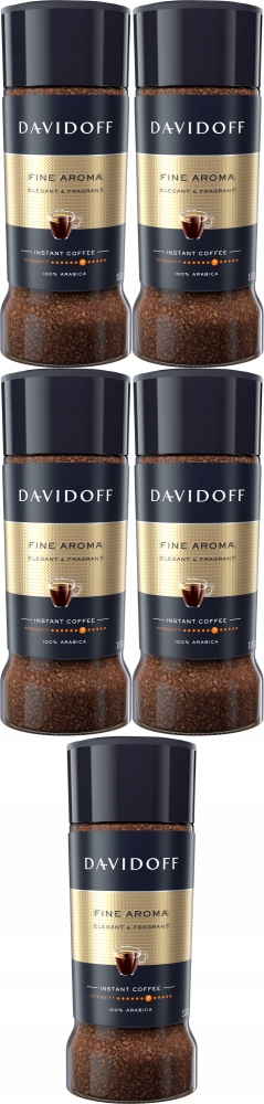 Davidoff Fine kawa rozpuszczalna 100g x5