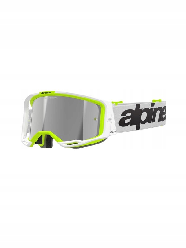 Okuliare Na Cross Quada Alpinestars Vision 8 Wordmark White/yellow