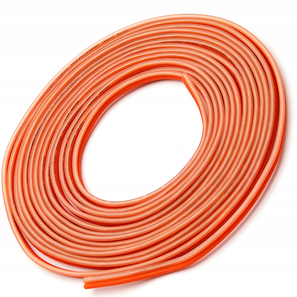 NECOM PRZEWODY KABLE DO WZMACNIACZ SUBWOOFER TUBA ZESTAW SOLIDNE 10mm2 Długość kabla 5 m