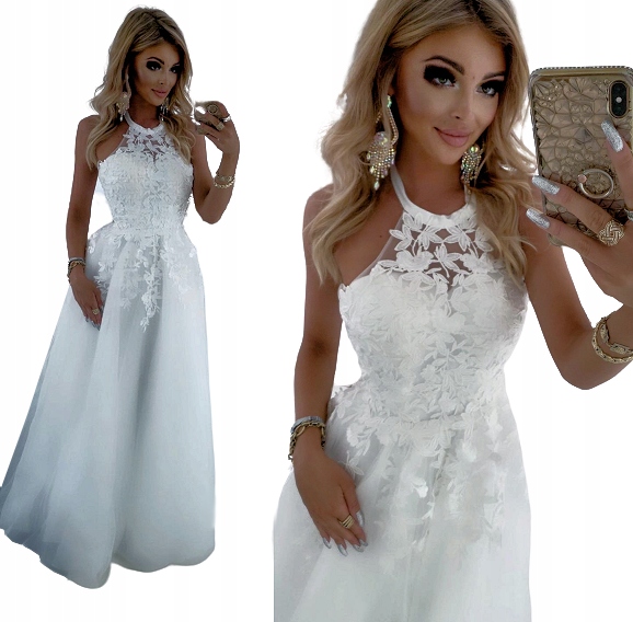 Lolita Bílá Rozkládací šaty pretty women Xs