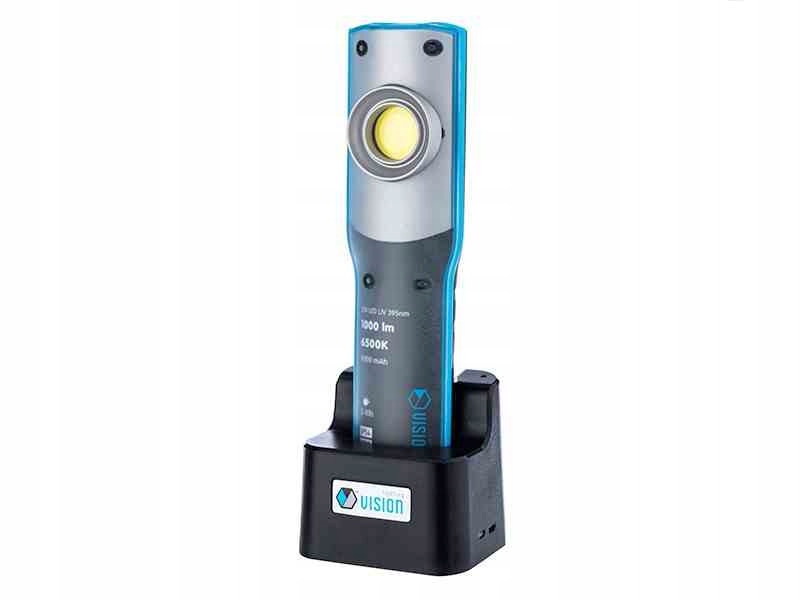 Dielenská lampa Cob Led 10W 1000lm Uv 395 nm aku 5000 mAh IP54 magnet