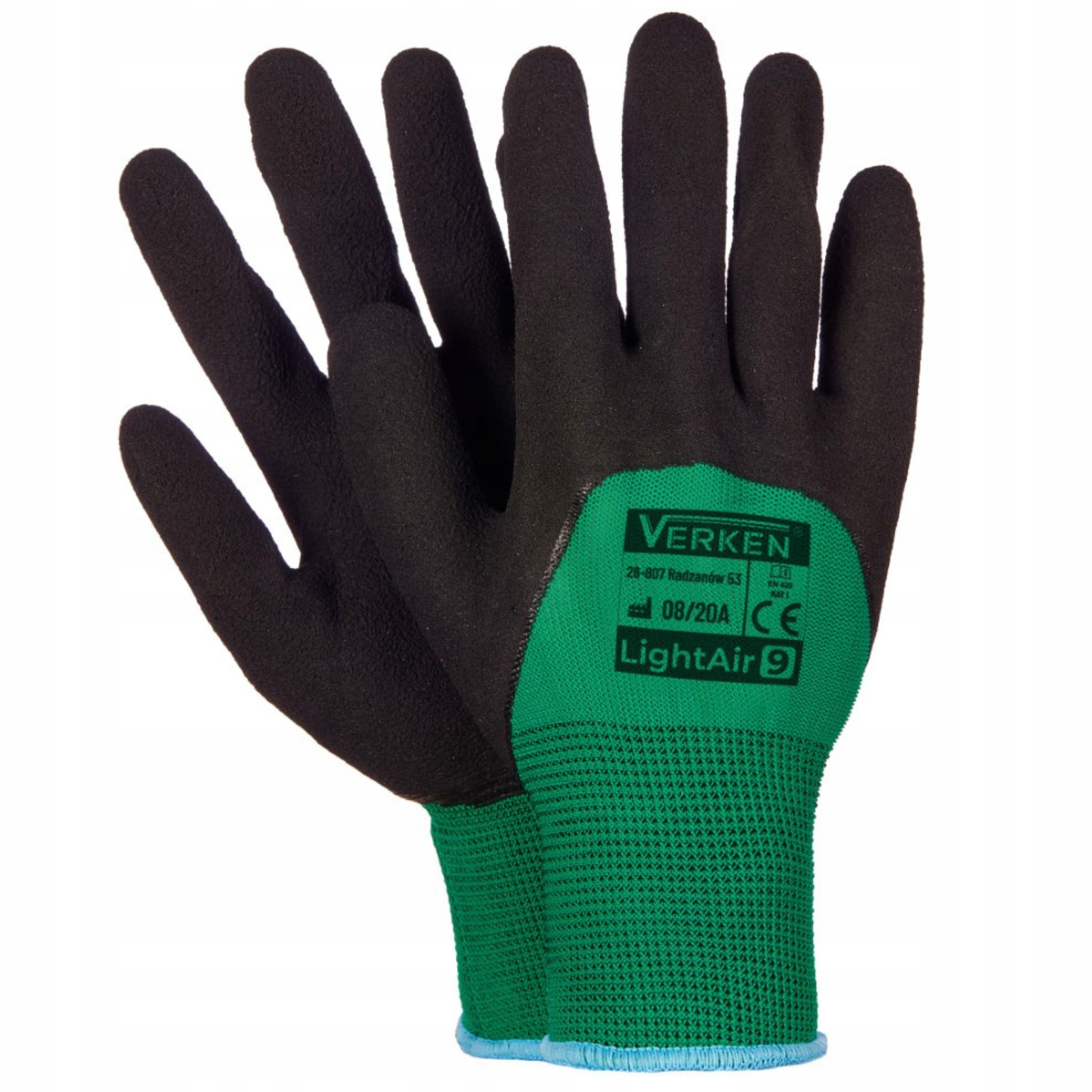RĘKAWICE ROBOCZE VERKEN LIGHTAIR R10 12PAR MOCNE EAN (GTIN) 5907699035366