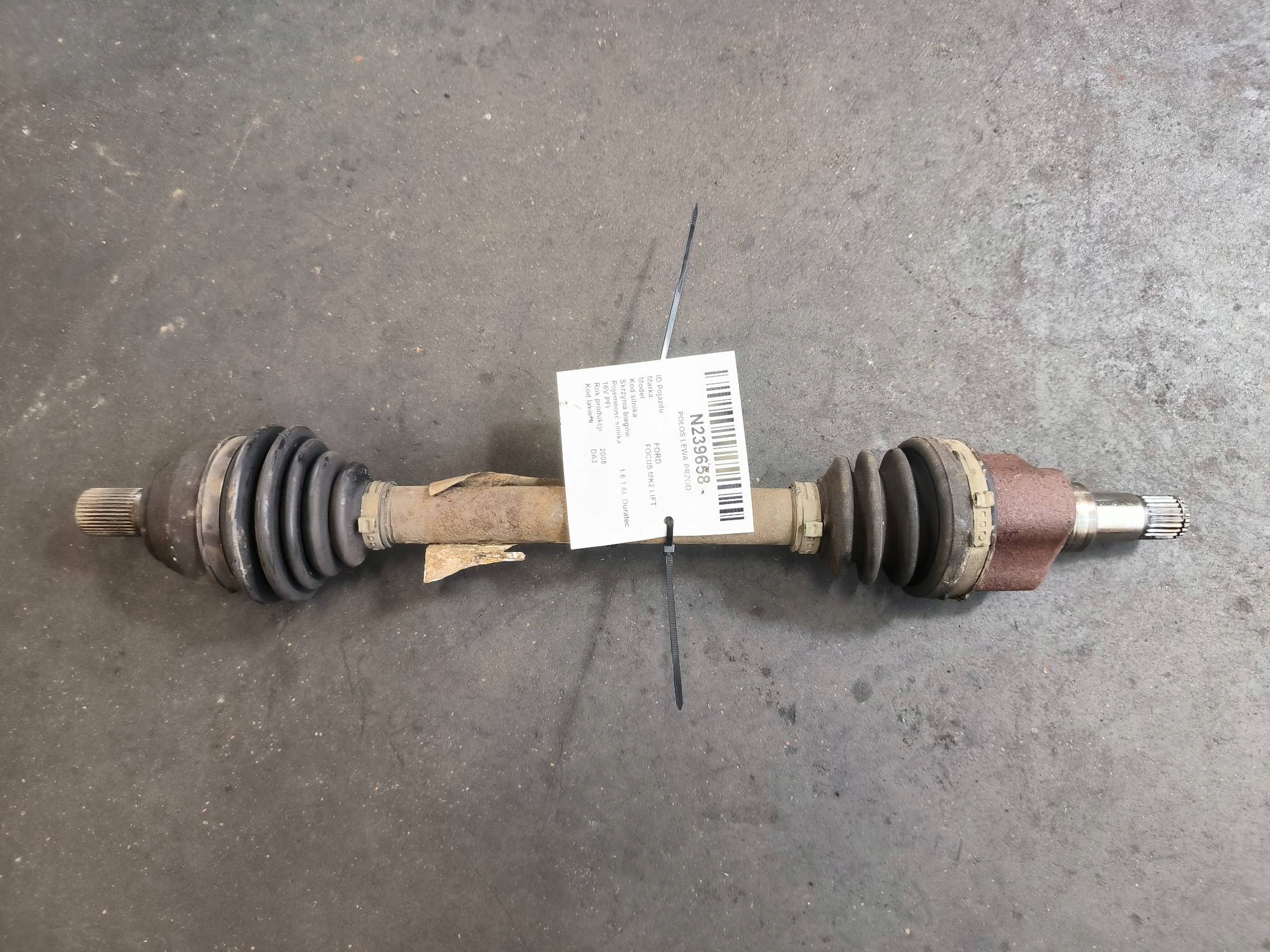 semi-axis left front FORD FOCUS MK2 LIFT