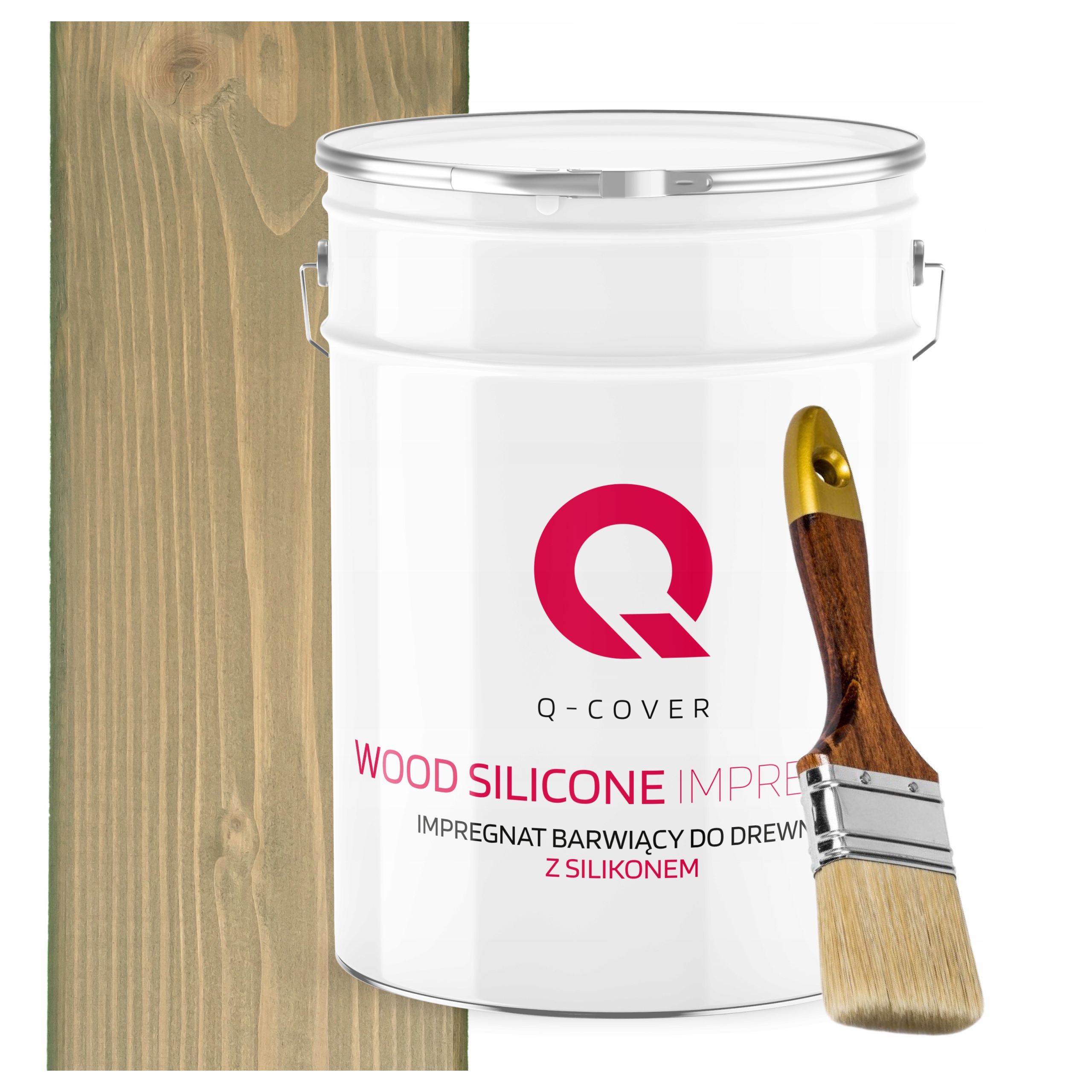 Impregnace Na Dřevo Barva Se Silikonem Chron Barvy Šedá, Žlutá 10 L Dárek