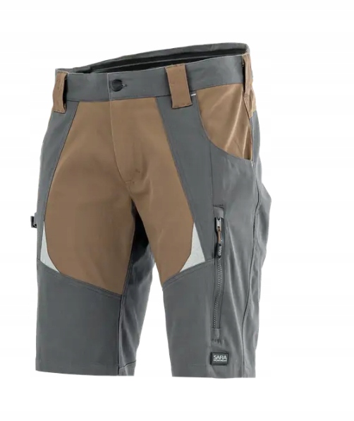 Krótkie Szorty Robocze Spodenki Cottonflex Sara r. S brązowe