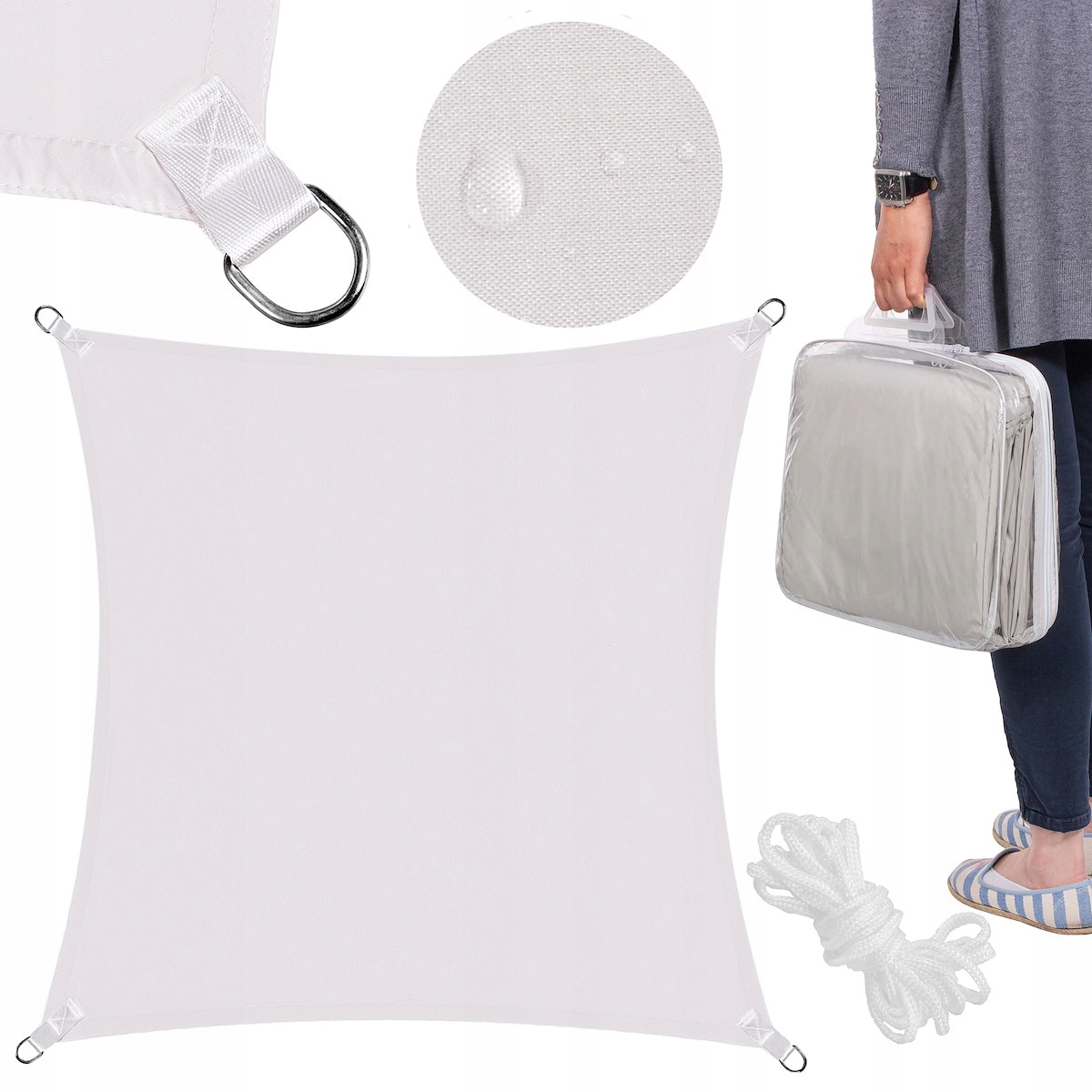 

Żagiel Przeciwsłoneczny Wodoodporny 5x5 Ogrodowy