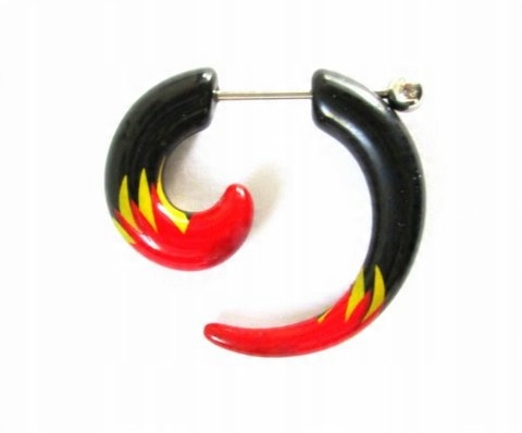 

Fake plug czarny oszukana spirala ogień 6mm