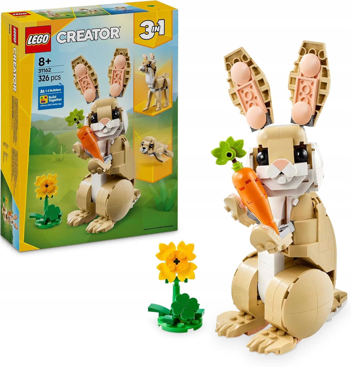 Lego Creator 3v1 Roztomilý králíček, Stavebnice k přestavbě