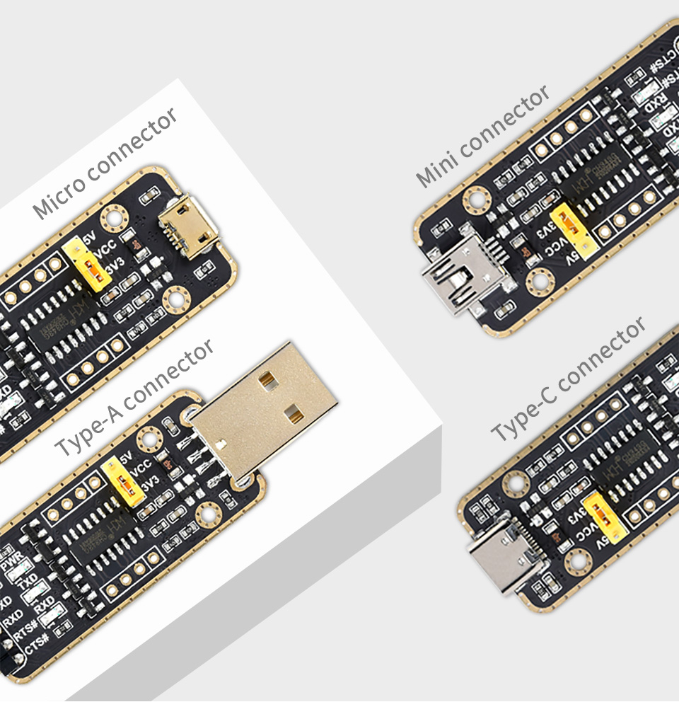 Konwerter USB - UART CH343G 5V 3.3V 2.5V 1.8V Kod producenta SKU: 21442
