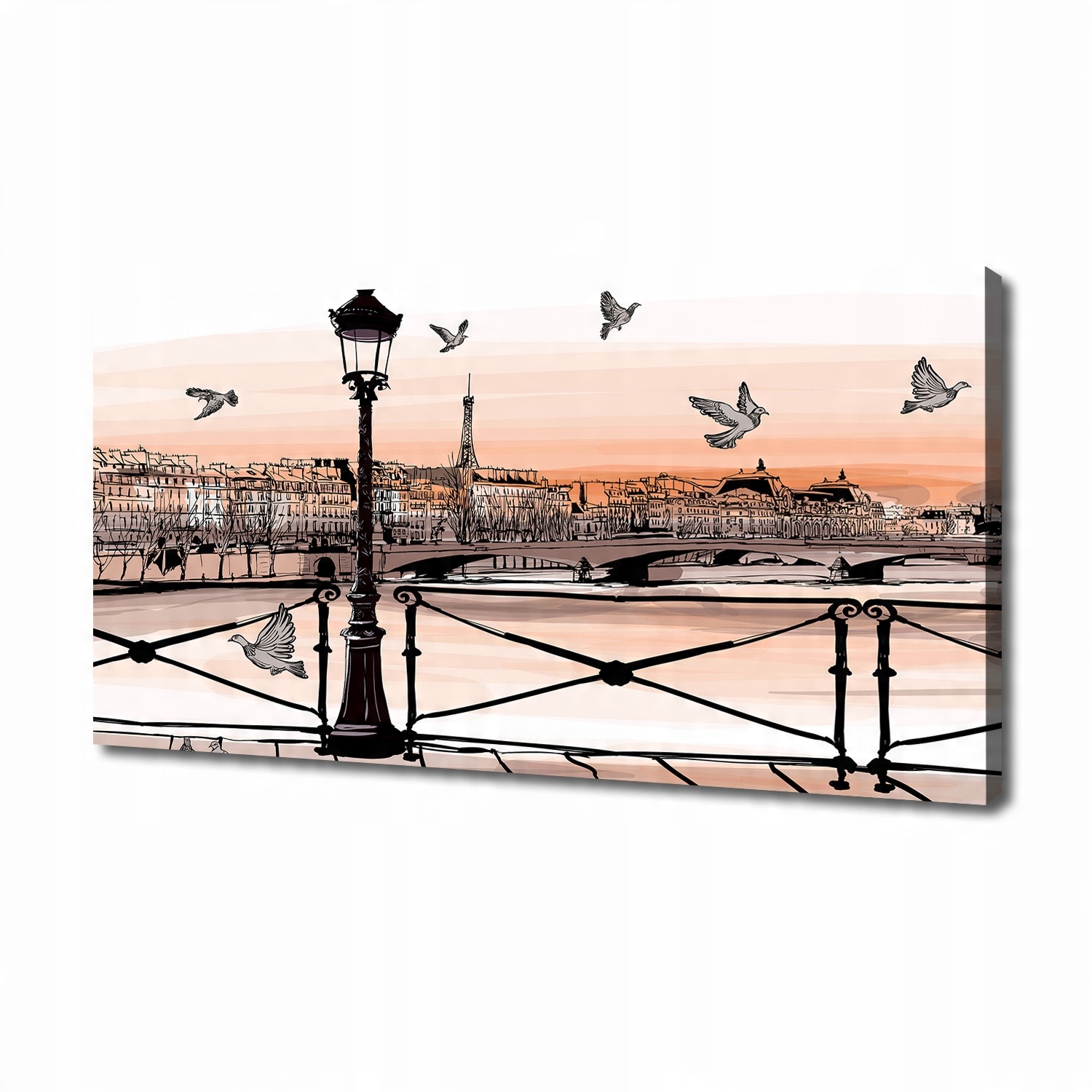 

Foto obraz na płótnie Zmierzch w Paryżu 140x70 cm