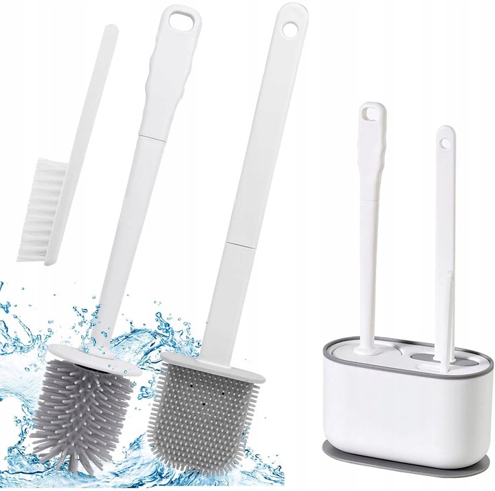 SILIKONOWA SZCZOTKA TOALETOWA DO TOALETY WC 3W1