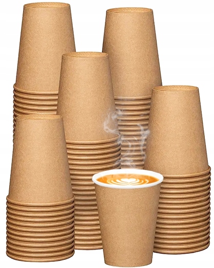50SZT KUBKI PAPIEROWE KRAFT 250ML DO KAWY NAPOJÓW JEDNORAZOWE EAN (GTIN) 5903760468071