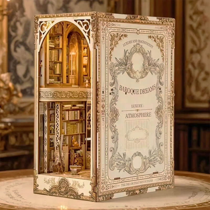 Book nook miniatiūrinis namelis „klasikinis barokas“ su LED apšvietimu modelis 320 nuotrauka 11