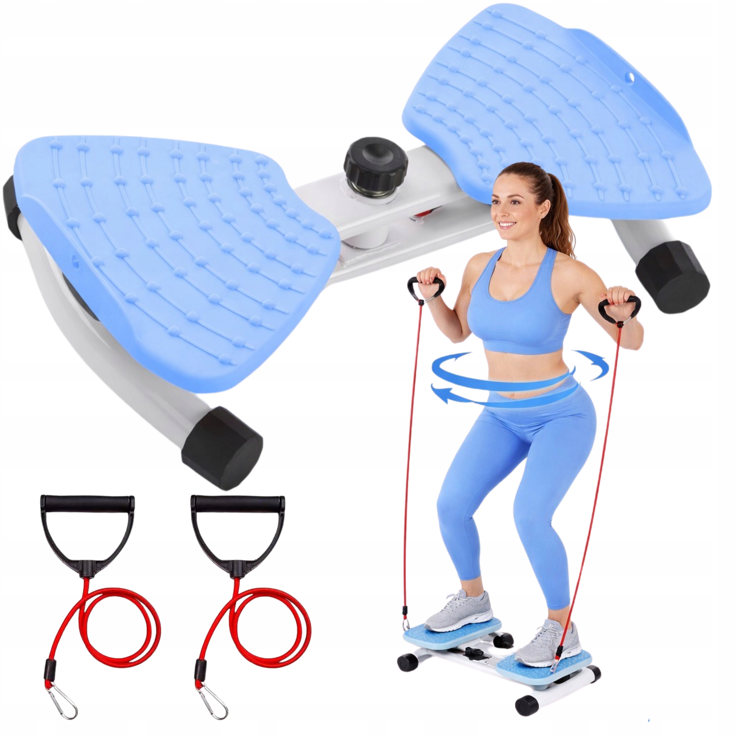 Twister do ćwiczeń szczupła talia linki oporowe obrotowa 90° Fitness