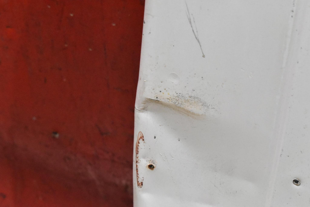 door rear. left SKRZYDLO BIALE FORD TRANSIT CUSTOM MK1 12-17