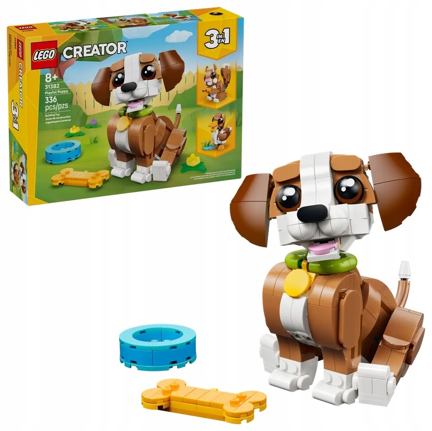 Lego 31382 Creator 3v1 Roztomilá zvířátka: zkažený štěně
