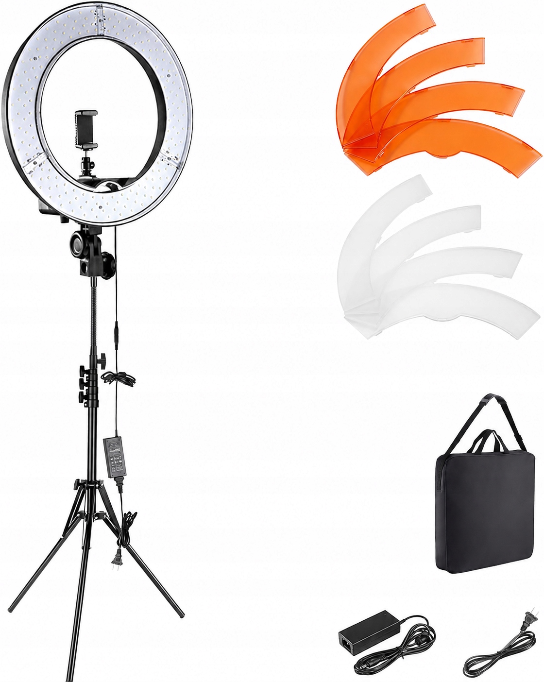 kruhová lampa Led 45 cm 55 W Stativ Držák telefonu Dslr